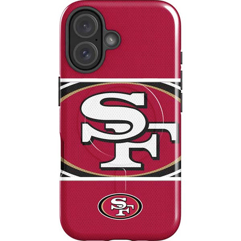 NFL San Francisco 49ers Zone Block iPhone 16 Magsafe Impact Case